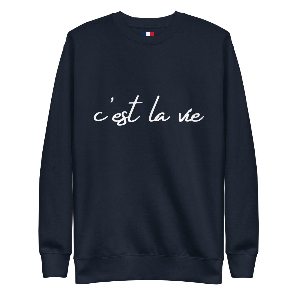 C'est La Vie Navy Blue Sweatshirt