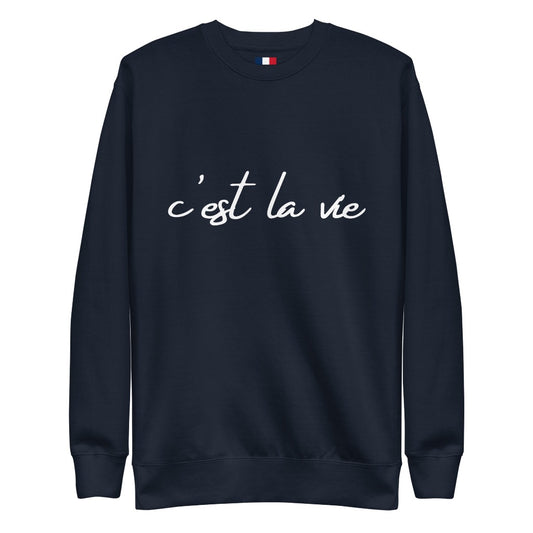 C'est La Vie Navy Blue Sweatshirt