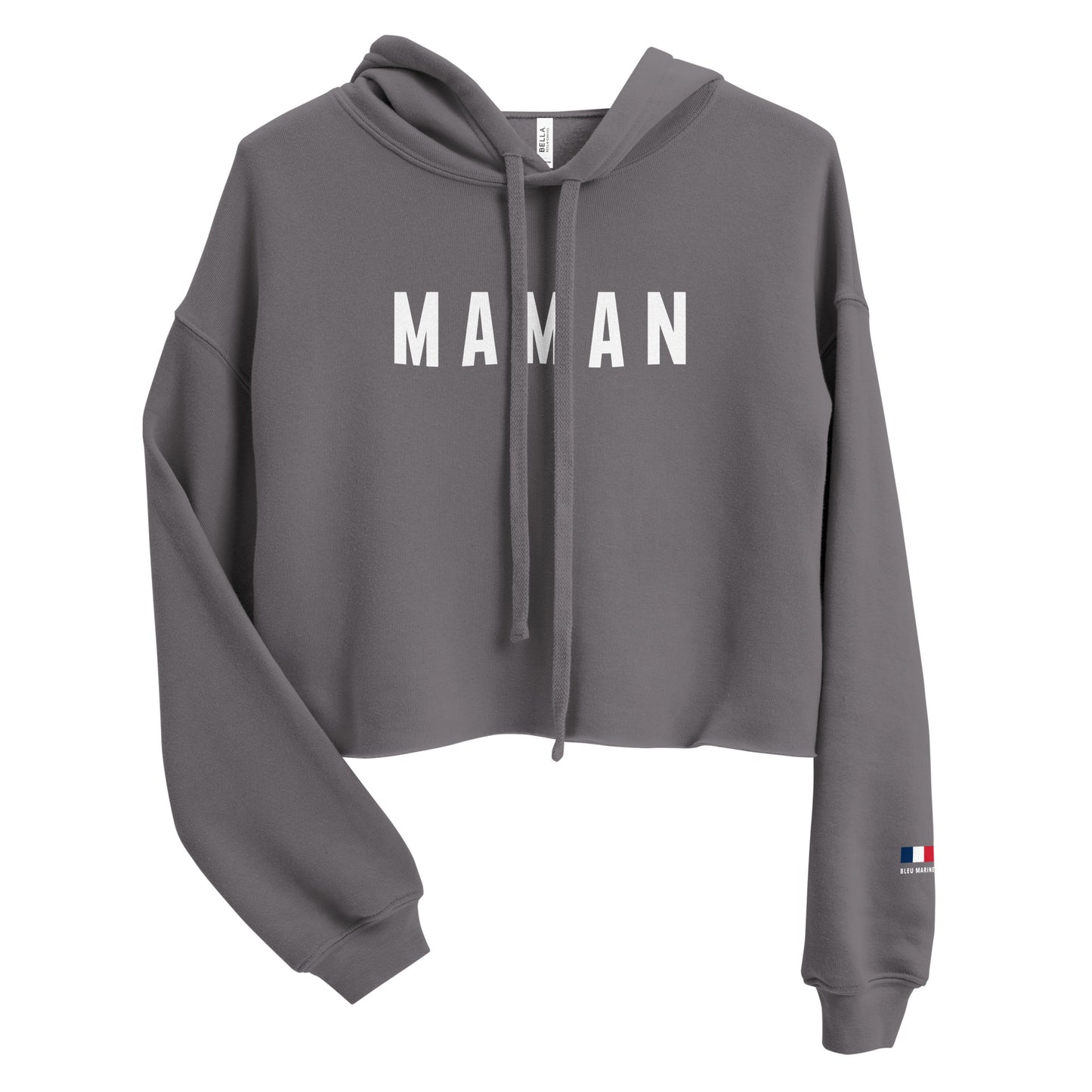 Womens "Maman" Cropped Hoodie