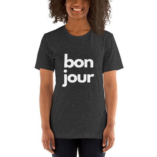 Grey BONJOUR Tee