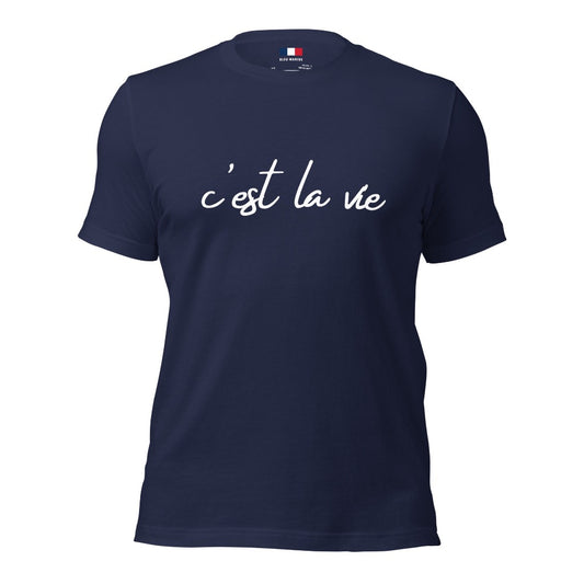 C'est La Vie T-Shirt in Navy Blue