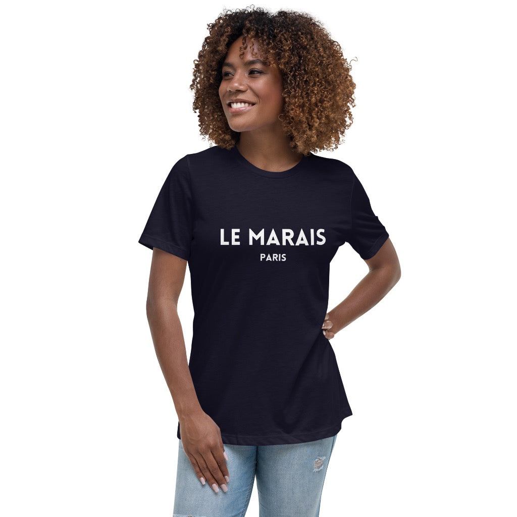 Womens navy hot sale tee