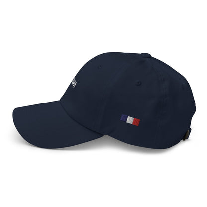 Side view of Papa Trucker Hat - Navy