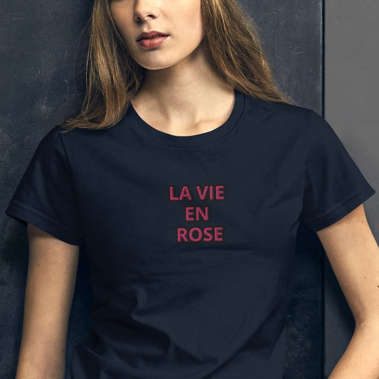 Woman wearing La Vie En Rose T-Shirt
